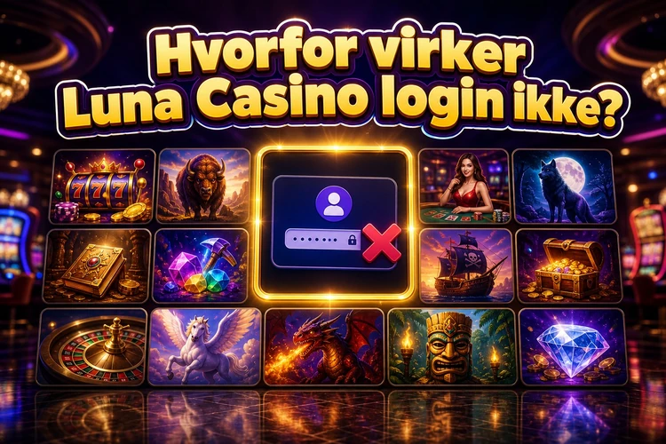 Hvorfor virker Luna Casino login ikke?